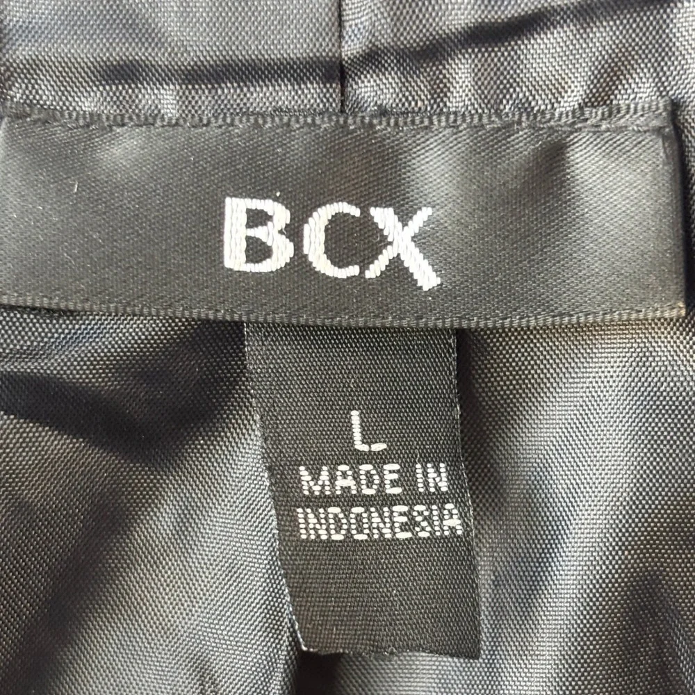 BCX Coat Black & White Plaid L Belted Statement Maximalist Art to Wear - Picture 8 of 10